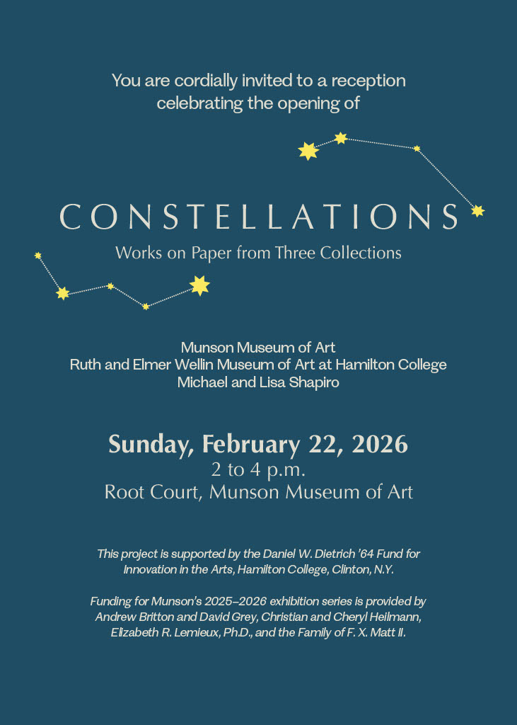 ARTH252 Munson Museum Exhibition Opening Event Image