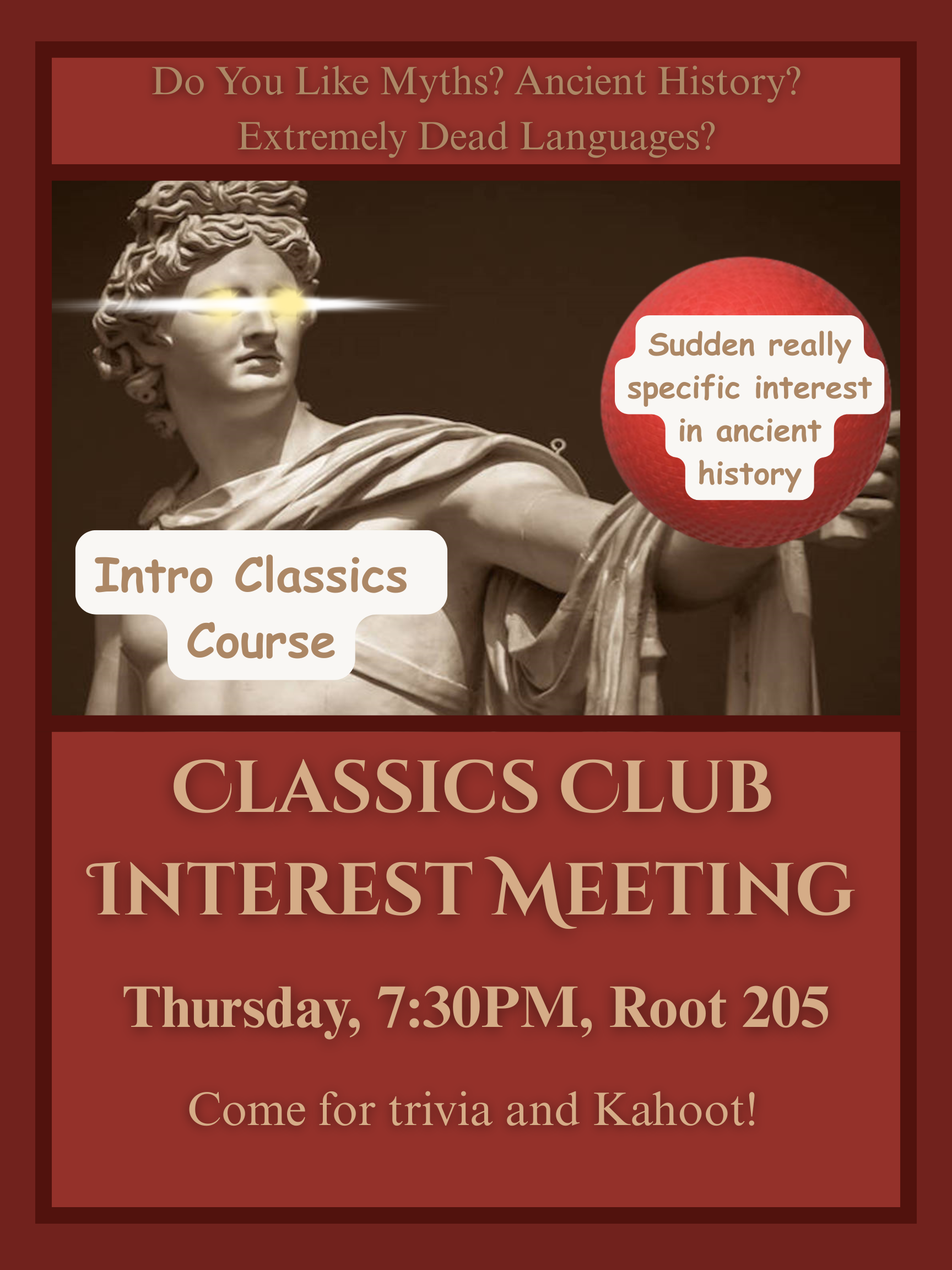 Classics Club Interest Meeting Event Image