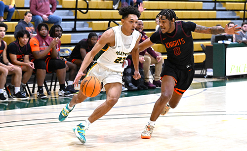 man playing basketball